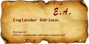 Englender Adrienn névjegykártya